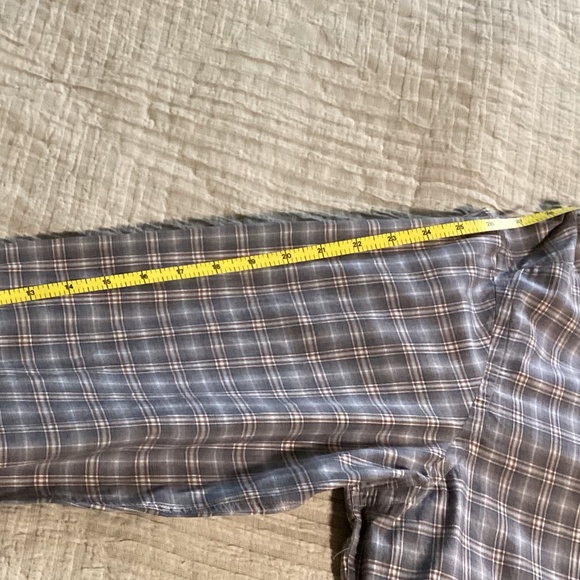 Faconnable Classique grey and orange plaid cotton shirt - Picture 7 of 9